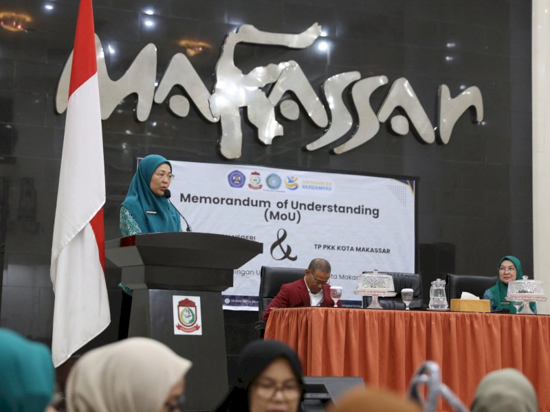 Sosialisasi Kampung Mandiri yang dirangkaikan dengan penandatanganan kerja sama antara TP PKK dan Politeknik Pertanian Negeri Pangkep