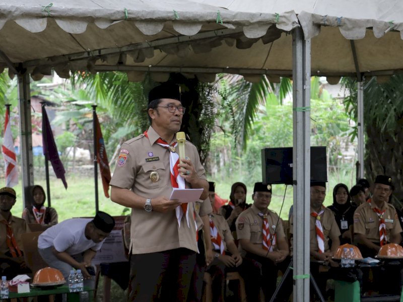 Bupati Luwu Utara Jumail Mappile, secara resmi membuka kegiatan Rally Hiking dan Bakti Sosial Tingkat Penegak se-Luwu Utara tahun 2025.
