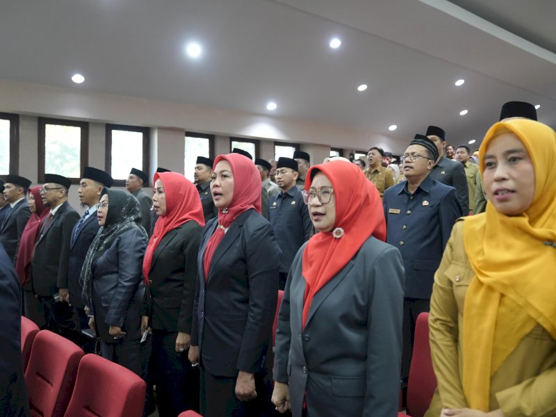 Para pejabat Pemkot Makassar yang dilantik kemarin. 