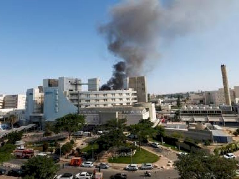 RS di Israel yang menjadi sasaran rudal Iran. (int) 