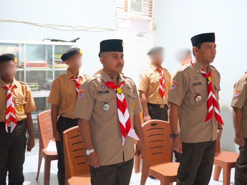 Lapas Kelas IIB Maros mengikuti kegiatan pembukaan Perkemahan Satya Darma Bakti Pemasyarakatan 2025 secara daring
