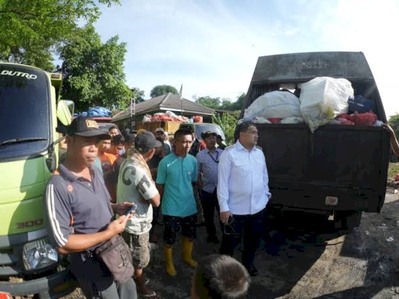 Wali Kota Makassar Munafri Arifuddin meninjau TPA Tamangapa. 