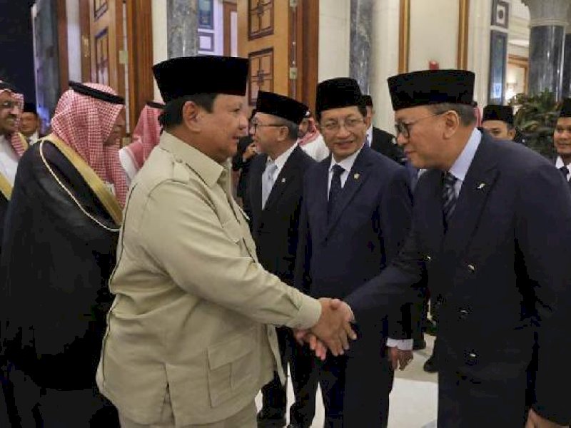 Presiden Prabowo Subianto saat tiba di Jeddah, Arab Saudi. (int) 