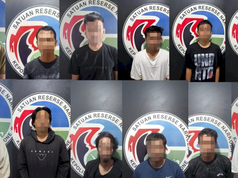 Jaringan pengedar narkoba di Bone yang ditangkat petugas. (ist) 