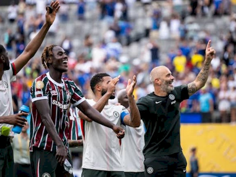 Chelsea tampil garang kala mengalahkan Fluminense. (int) 