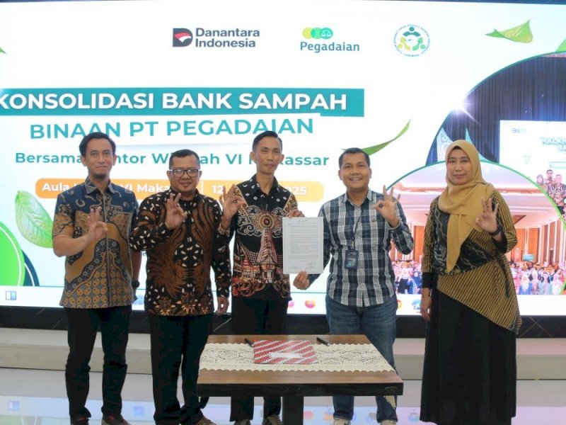 Pemkot Makassar-Pegadaian Konsolidasikan Bank Sampah, Target Zero Waste 2029