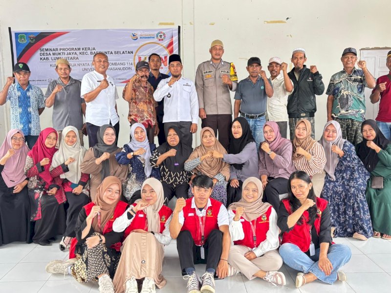 Seminar Program Kerja (Proker) di Balai Pertemuan Desa Muktijaya Kecamatan Baebunta Selatan (Bansel), Kabupaten Luwu Utara
