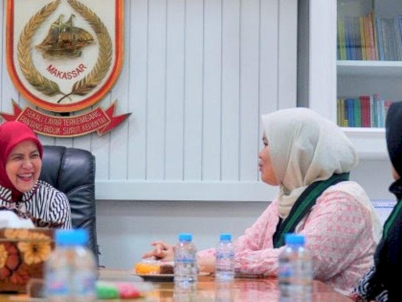 Wakil Wali Kota Makassar Aliyah Mustika Ilham menerima pengurus Korps HMI-Wati (Kohati) Cabang Makassar. 