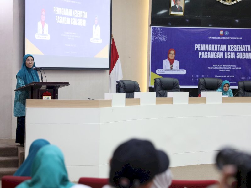 Sosialisasi peningkatan kesehatan usia subur yang digelar di Ruang Sipakatau, Balai Kota Makassar. 