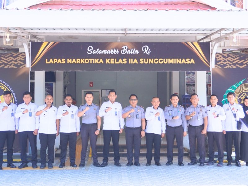 Lapas Kelas IIB Maros melaksanakan kegiatan studi tiru ke Lapas Narkotika Kelas IIA Sungguminasa. 