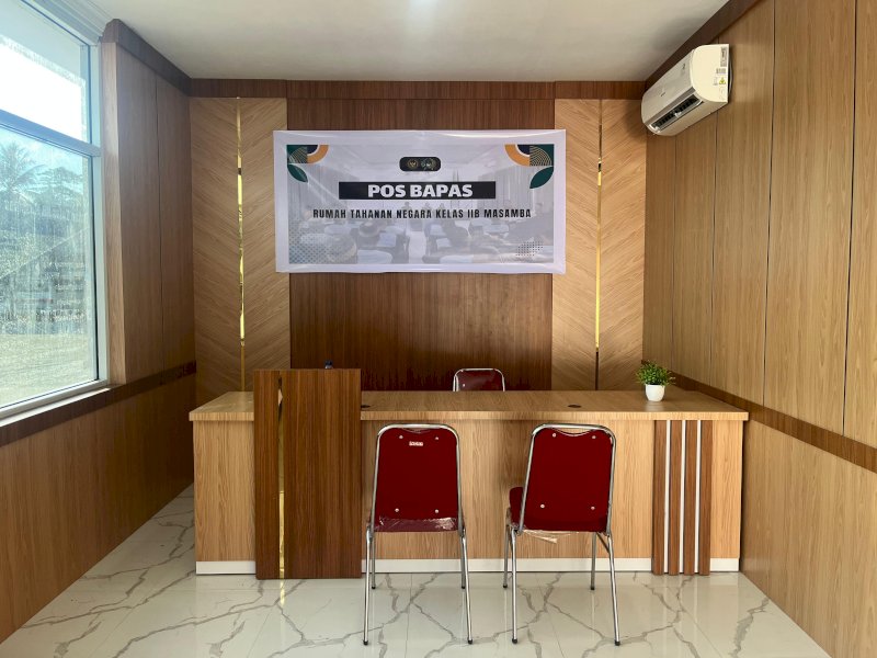 Pos Bapas yang hadir di Rutan Masamba. 