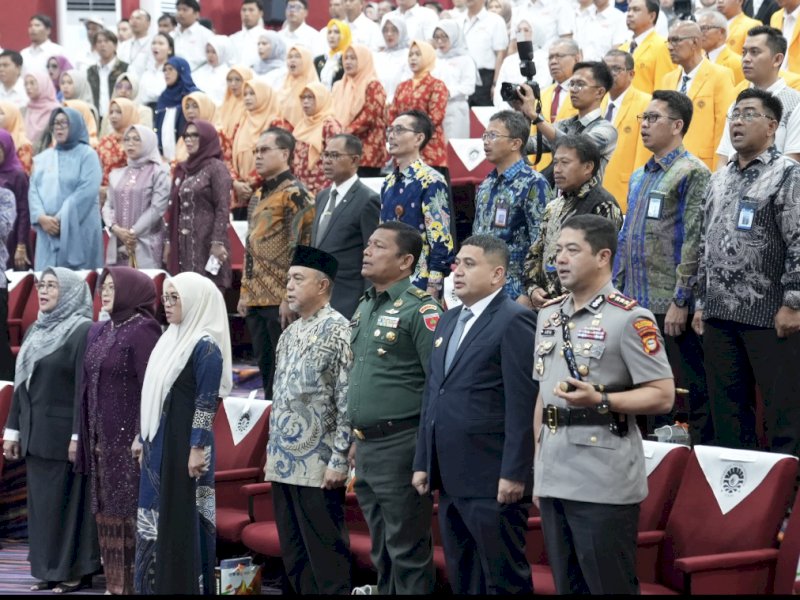 Wali Kota Makassar Munafri Arifuddin (Appi) menghadiri Dies Natalis ke-64 Universitas Negeri Makassar (UNM). 