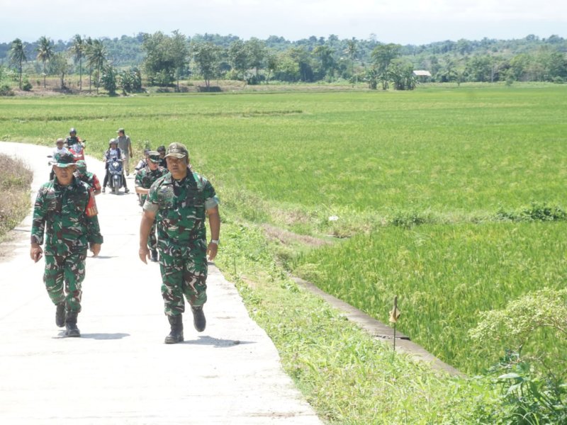 Tim Satgas Swasembada Pangan Kementan RI berkunjung ke Dusun Salo Dua, Desa Salo Dua, Kecamatan Maiwa, Kabupaten Enrekang. 