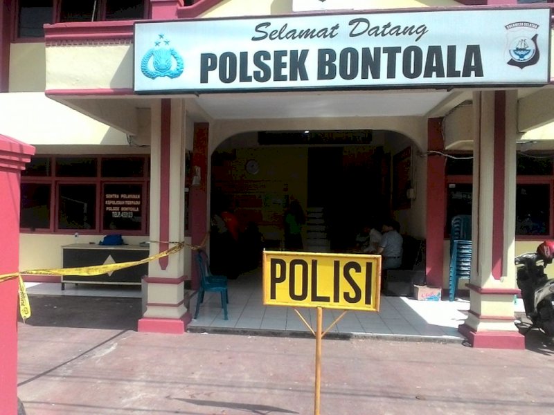 Mapolsekta Bontoala Kota Makassar. 