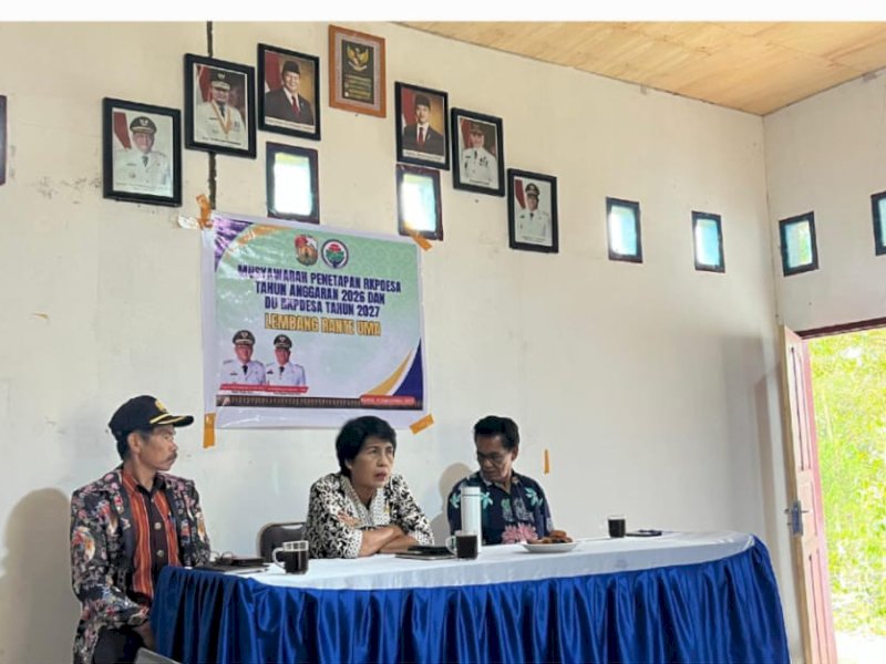 Pelaksanaan Musrenbang di Lembang Ranteuma, Buntu Pepasan, Kabupaten Toraja Utara. 