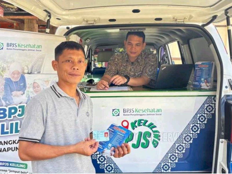 BPJS Keliling di Posyandu Kembar Lamunan, Kecamatan Makale, Kabupaten Tana Toraja. 