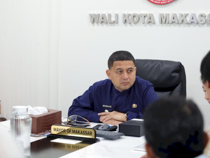 Wali Kota Makassar Munafri Arifuddin bertemu perwakilan PT Oriental Consultants Indonesia (PT OCI). 