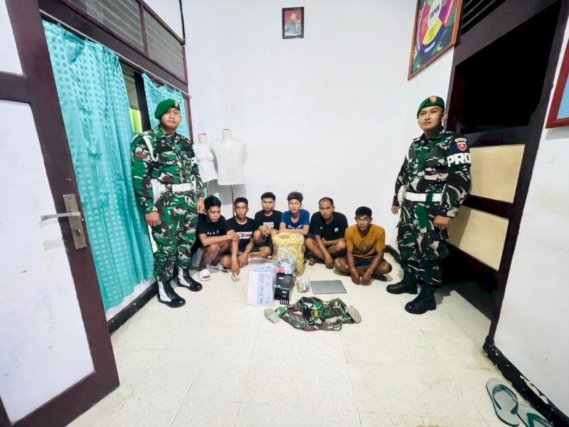 6 pelaku Sobis dan pengedar narkoba diamankan Kodim Wajo. 