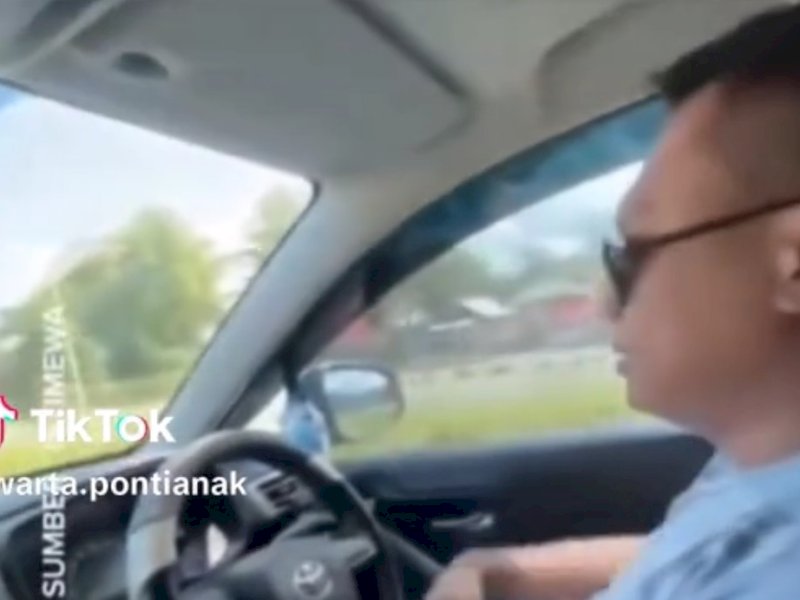 Potongan video Anggota DPRD Gorontalo, Wahyudin Moridu. 