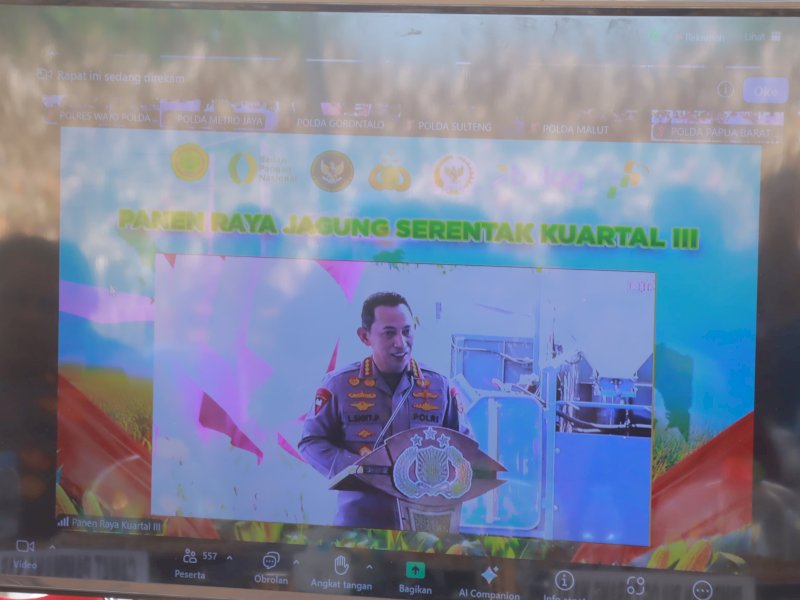 Zoom Meeting dan Panen Raya Jagung Serentak Kuartal III Tahun 2025