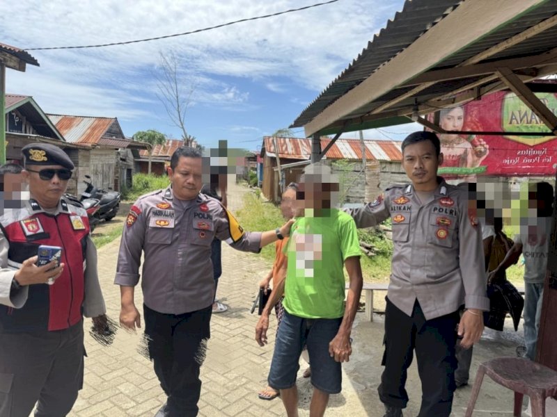 Polisi mengamankan MS, pelaku curnak di Kabupaten Bone. 