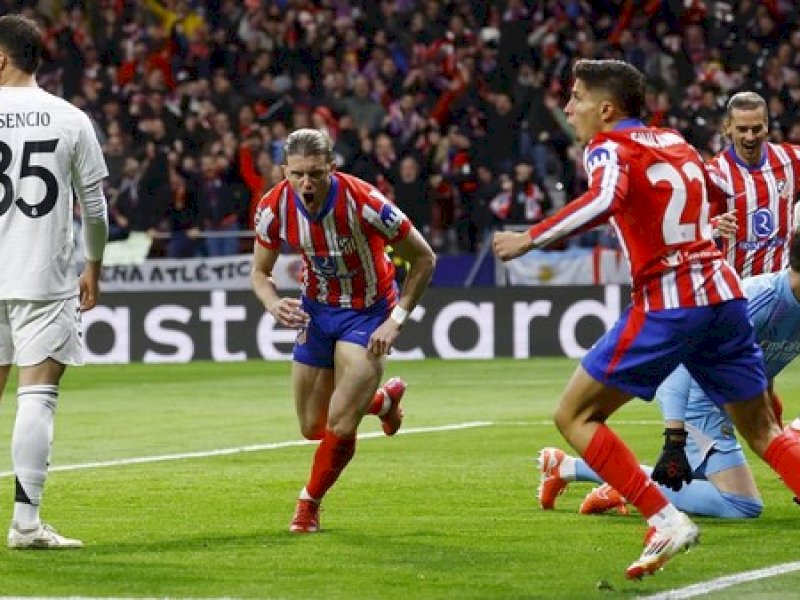 Real Madrid dipermalukan Atletico dengan skor telak 5-2. (int) 