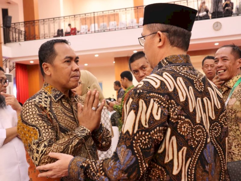 Bupati Wajo Andi Rosman menghadiri Silaturahmi Regional dan Orasi Kebangsaan di Aula Asta Cita, Rujab Gubernur Sulawesi Selatan, Makassar. 
