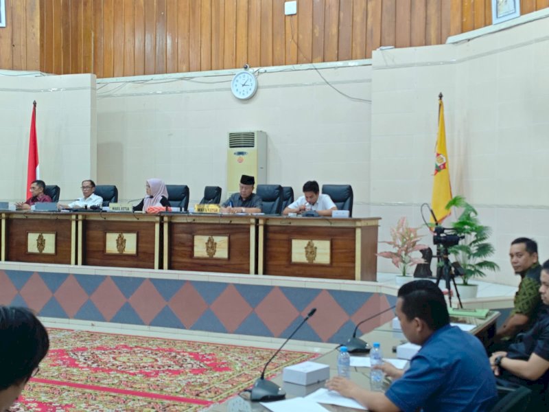 RDP terkait RTH Callaccu di Gedung DPRD Wajo. 