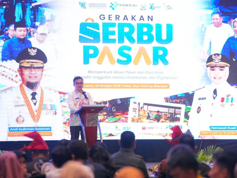 Gerakan Serbu Pasar diluncurkan Disperindag Sulsel. 