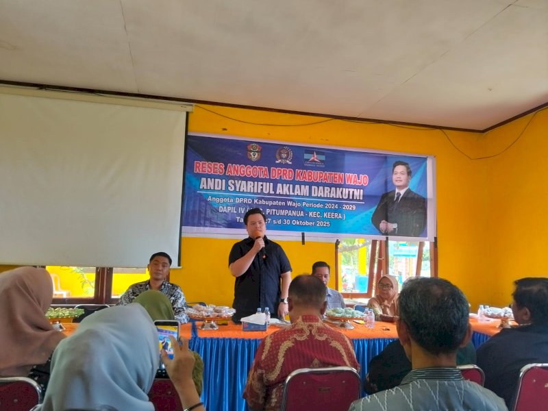 Anggota DPRD Kabupaten Wajo, Andi Sariful Aklam Darakutni, melakukan reses di Kelurahan Bulu Siwa, Kecamatan Pitumpanua. 