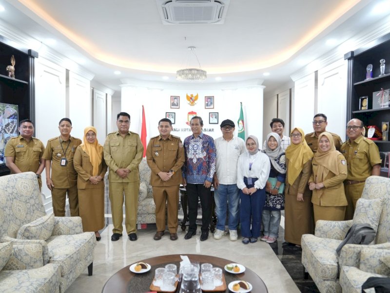 Pertemuan antara Wali Kota Makassar Munafri Arifuddin, dan jajaran Perkumpulan Keluarga Berencana Indonesia (PKBI) Sulawesi Selatan, di Balai Kota. 