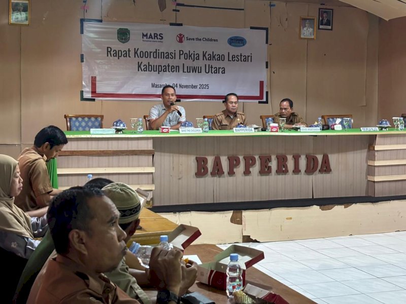 Rakor Pokja Kakao Lestari di Luwu Utara. 