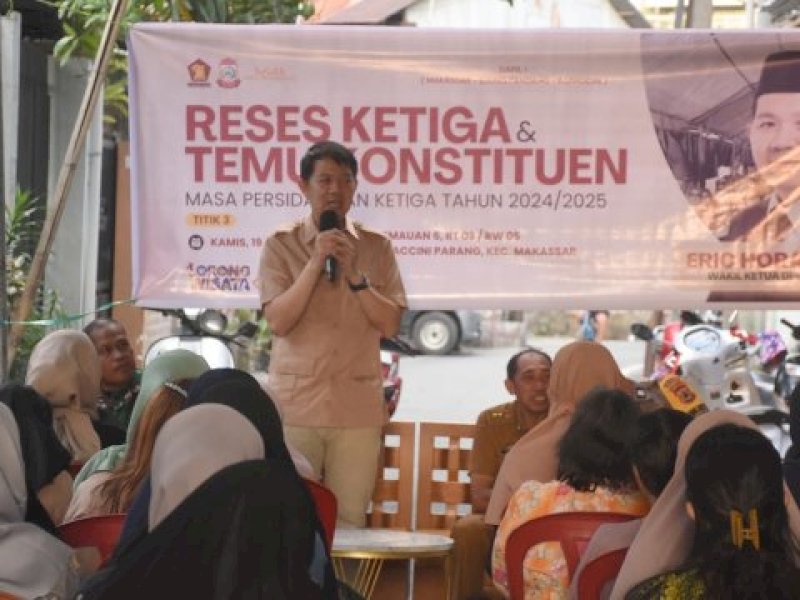 Erick Horas Kawal Aspirasi Pendidikan Saat Reses di Maccini Parang