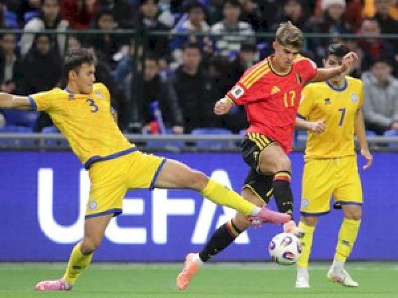 Ditahan Kazakhstan 1-1, Belgia Belum Kunci Tiket ke Piala Dunia 2026