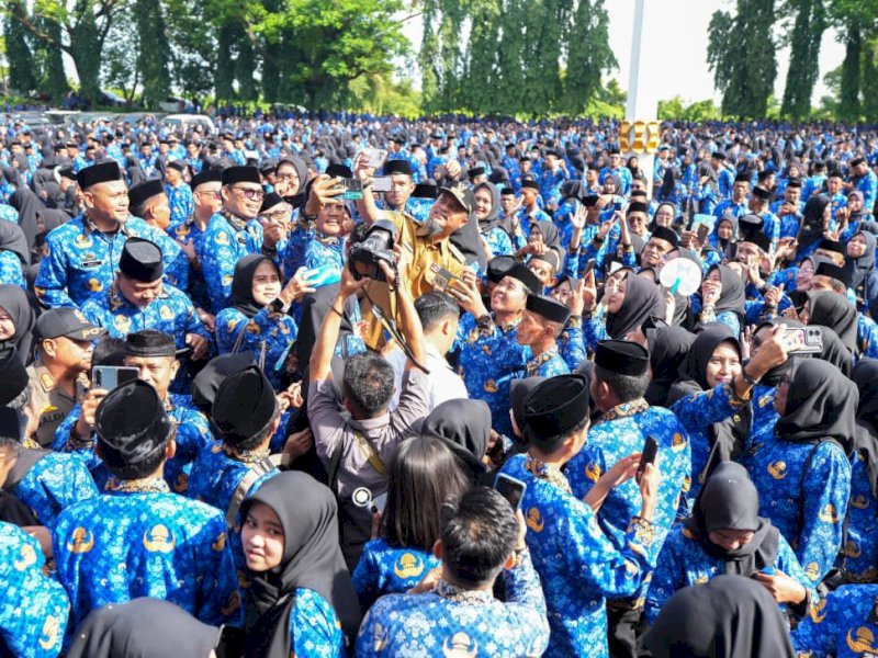 Pelantikan PPPK Sulsel di Kantor Gubernur Sulsel. 
