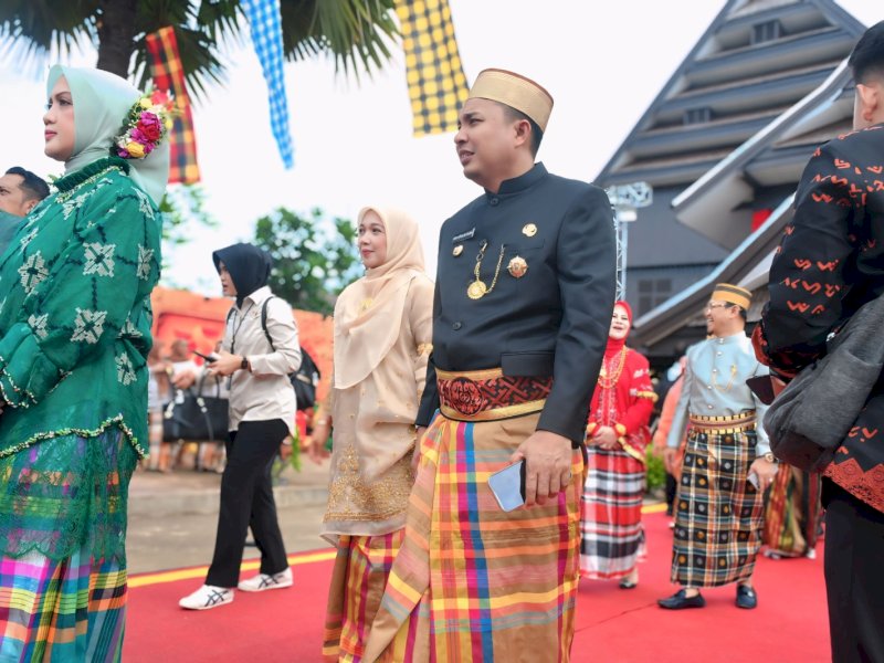 Bupati Luwu Utara Andi Abdullah Rahim, menghadiri peringatan Hari Jadi ke-705 Gowa (HJG). 