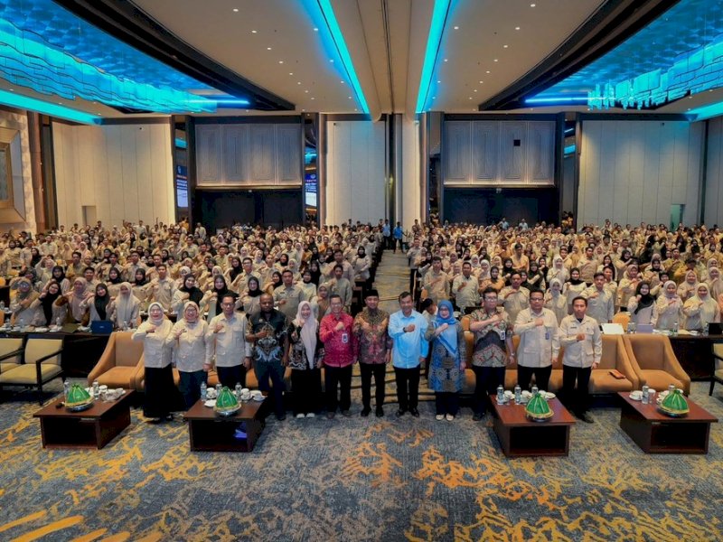 Sosialisasi Anti Korupsi dan Bimbingan Teknis Akuntabilitas Keuangan bagi Satuan Pelayanan Pemenuhan Gizi (SPPG) yang digelar Badan Gizi Nasional (BGN) di Hotel Claro Makassar. 