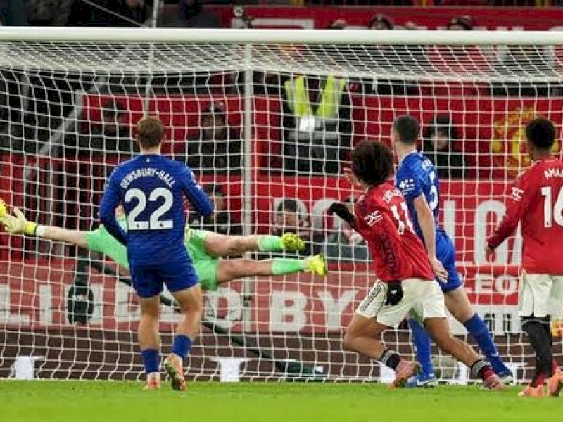 LIGA INGGRIS: Lawan 10 Pemain Everton, MU Keok 0-1