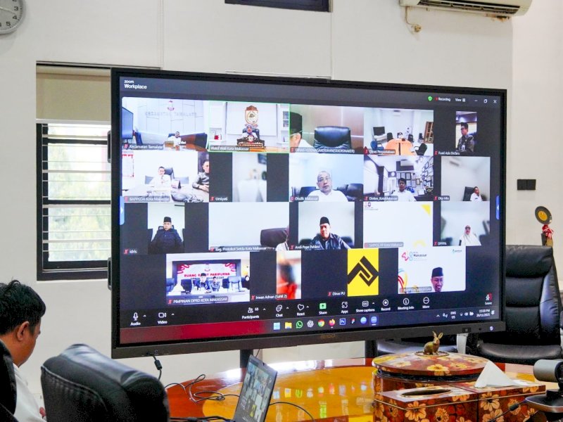 Rapat Paripurna pembahasan RAPBD 2026 yang dilakukan secara virtual. 