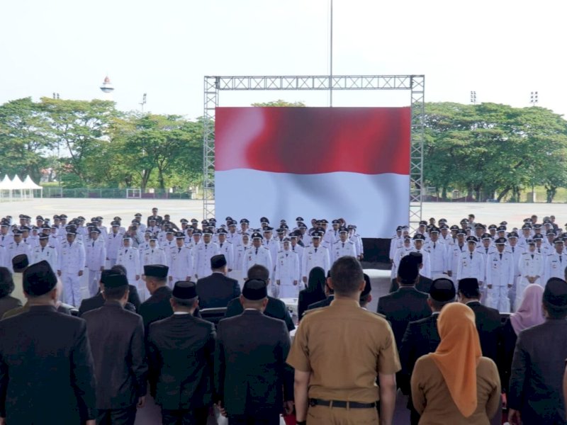 Kepala Dinas PU Makassar Hadiri Pelantikan 263 Pejabat Pengawas di Tribun Karebosi