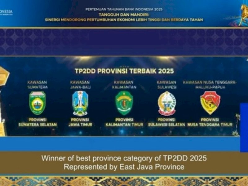 Pemprov Sulsel Raih TP2DD Terbaik Sulawesi 2025
