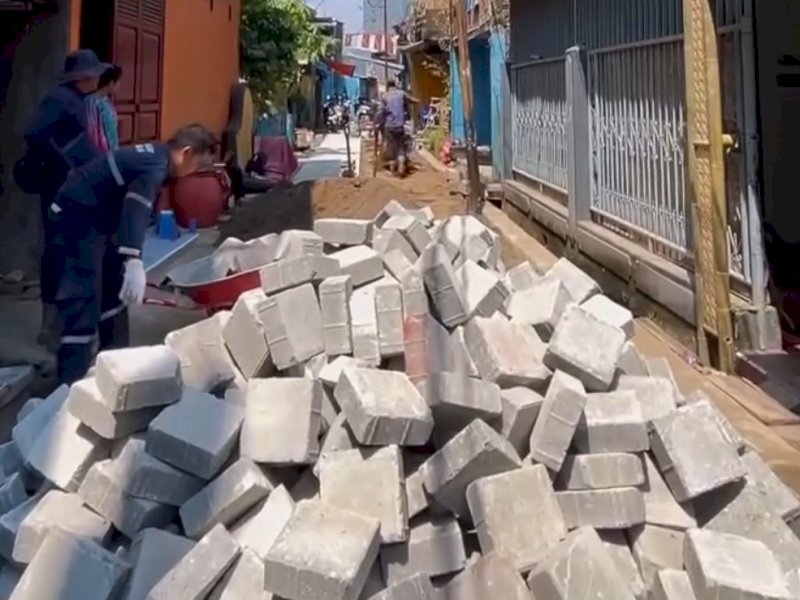 Bukti Komitmen, Dinas PU Makassar Tingkatkan Kualitas Jalan di Tinumbu 