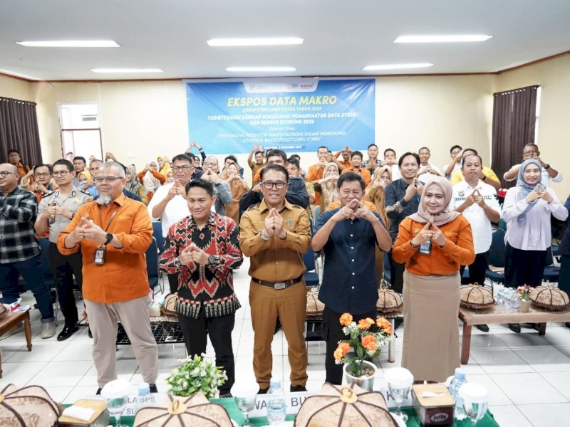 Ekspose Data Makro yang digelar BPS di Aula Gabungan Komisi DPRD Luwu Utara. 