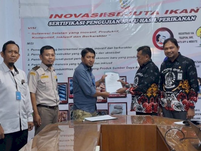 Penandatanganan nota kesepahaman di Kantor UPT BPMPP Sulsel, Jalan Ir. Sutami, Kota Makassar. 