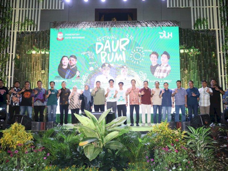 Penutupan Festival Daur Bumi dalam rangka Program Makassar Bebas Sampah 2029.