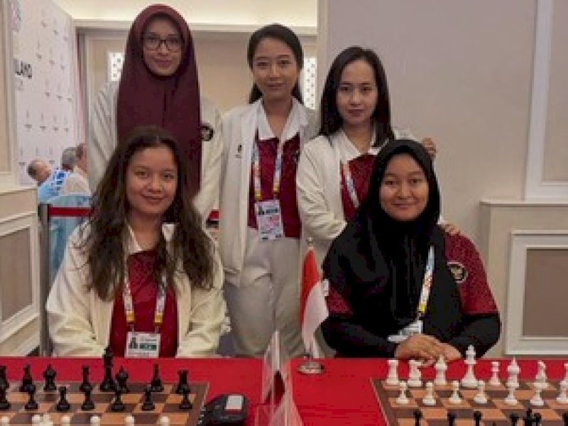 Tim catur putri Indonesia meraih emas di SEA Games 2025.