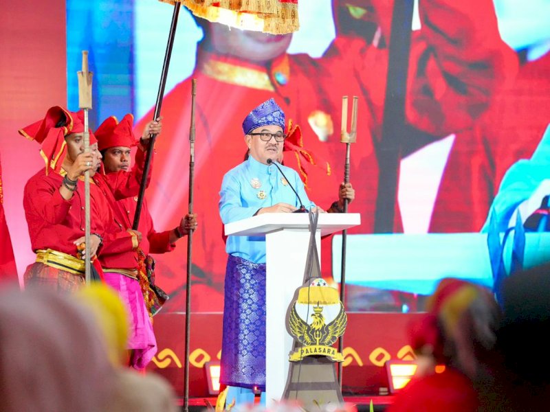 Sekretaris Daerah Provinsi Sulawesi Selatan Jufri Rahman, menghadiri peringatan Milad I PALASARA Indonesia di Hotel Four Points Makassar. 