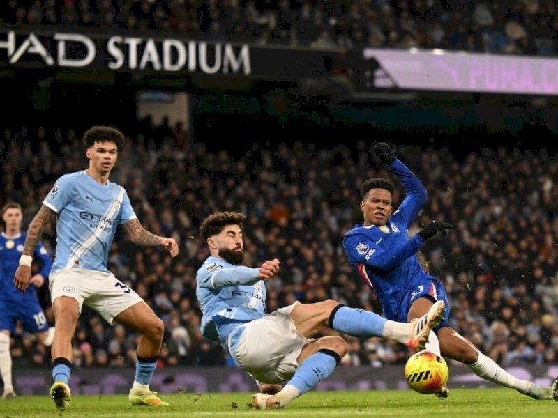 LIGA INGGRIS: Manchester City-Chelsea Imbang, Arsenal Kokoh di Puncak 