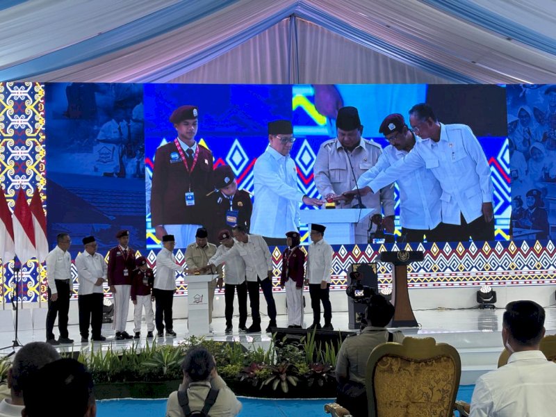 Peresmian 166 Sekolah Rakyat yang tersebar di 34 Provinsi oleh Presiden Prabowo Subianto.