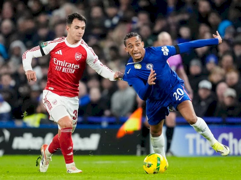 CARABAO CUP: Sengit, Arsenal Sikat Chelsea 3-2